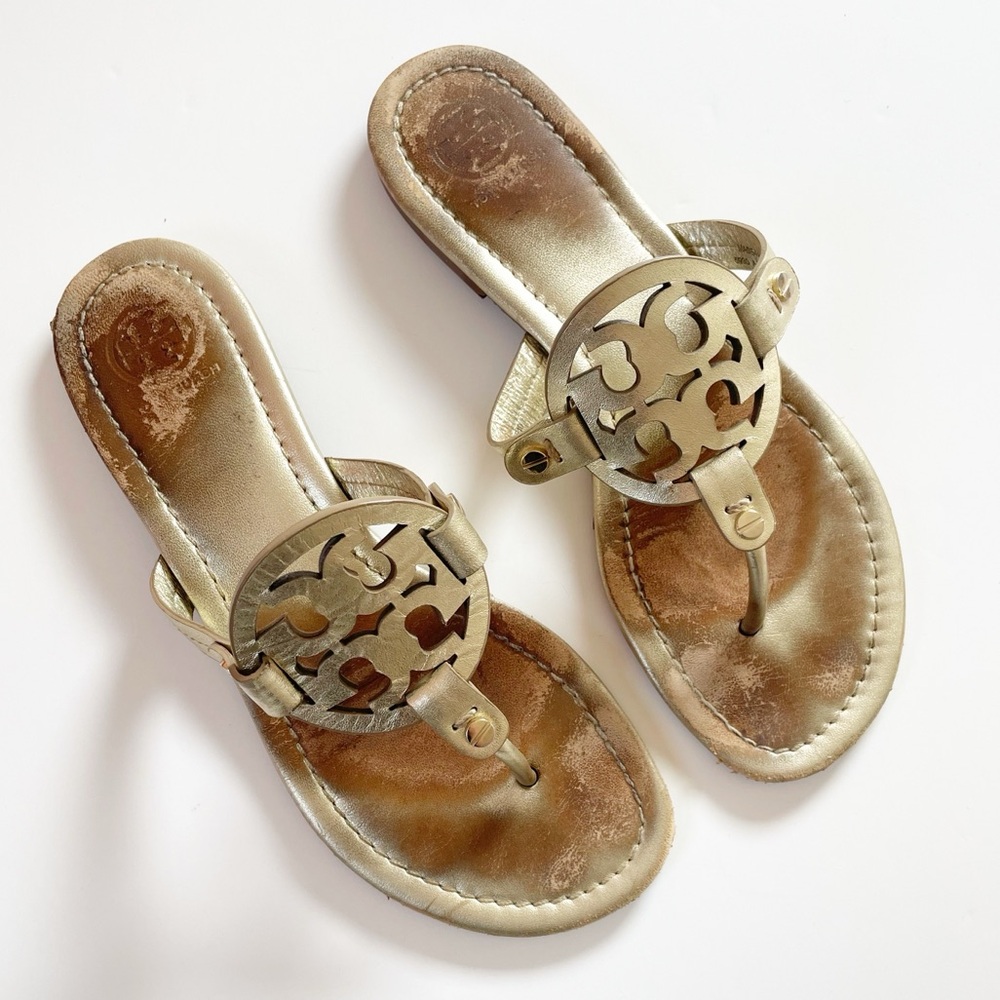 Tory Burch Miller Gold Sandals